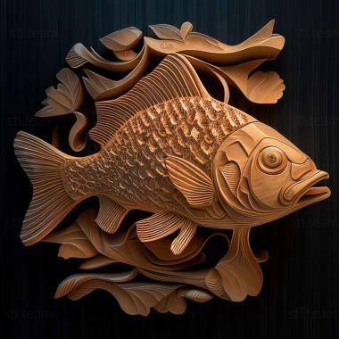 3D модель Ситцевая рыба (STL)